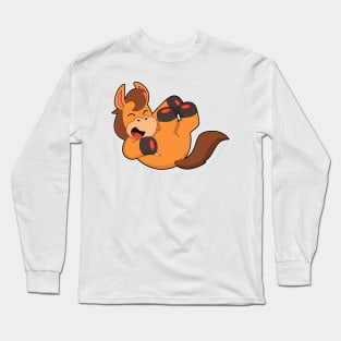 Horse at Laughing Long Sleeve T-Shirt